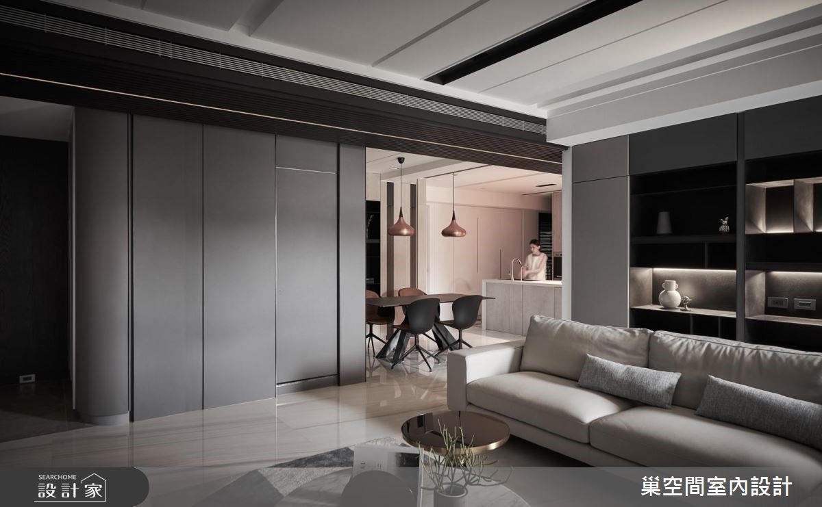 35坪新成屋(5年以下)＿現代風客廳案例圖片＿巢空間室內設計＿巢空間_04之5