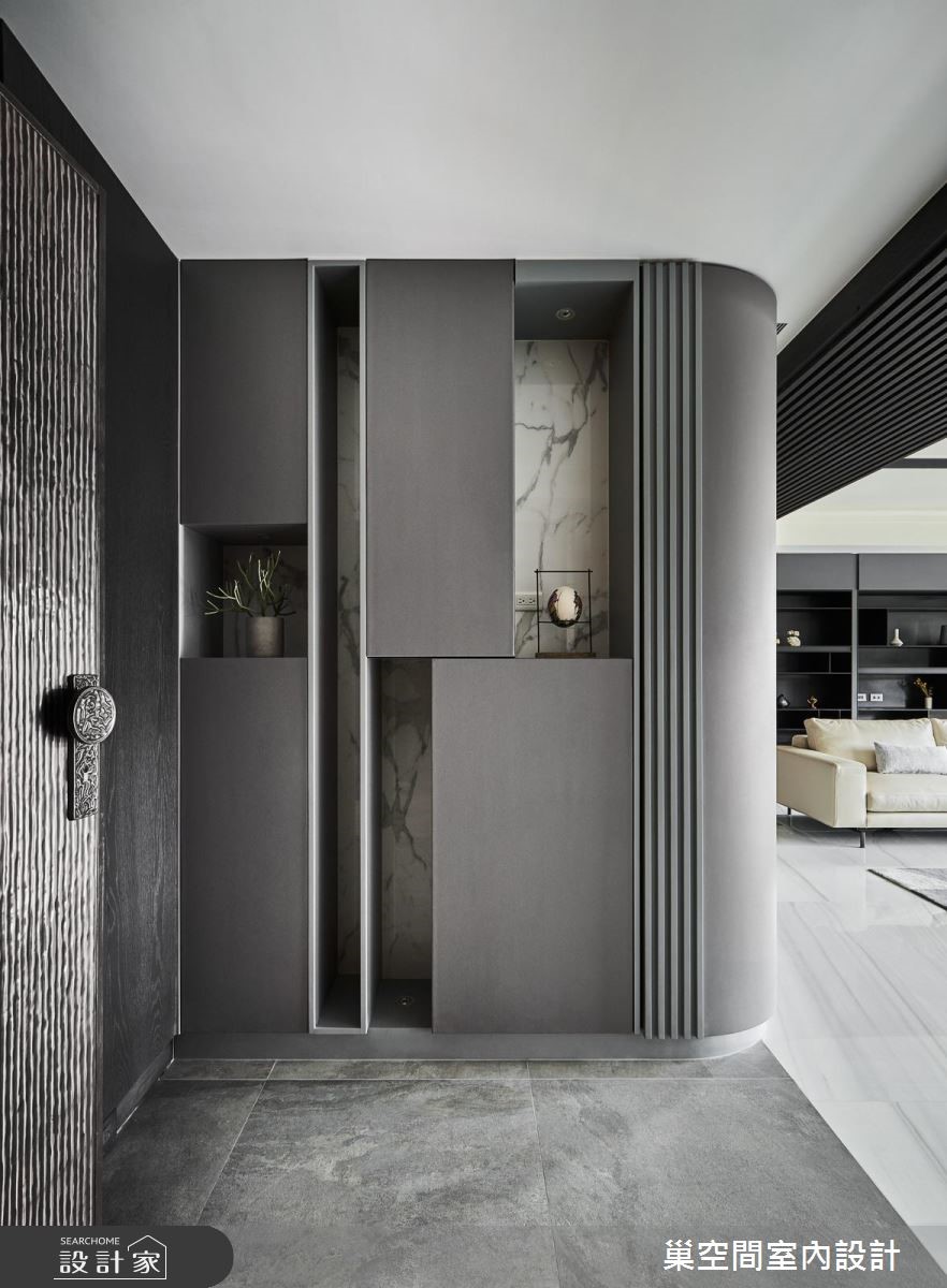 35坪新成屋(5年以下)＿現代風玄關案例圖片＿巢空間室內設計＿巢空間_04之1