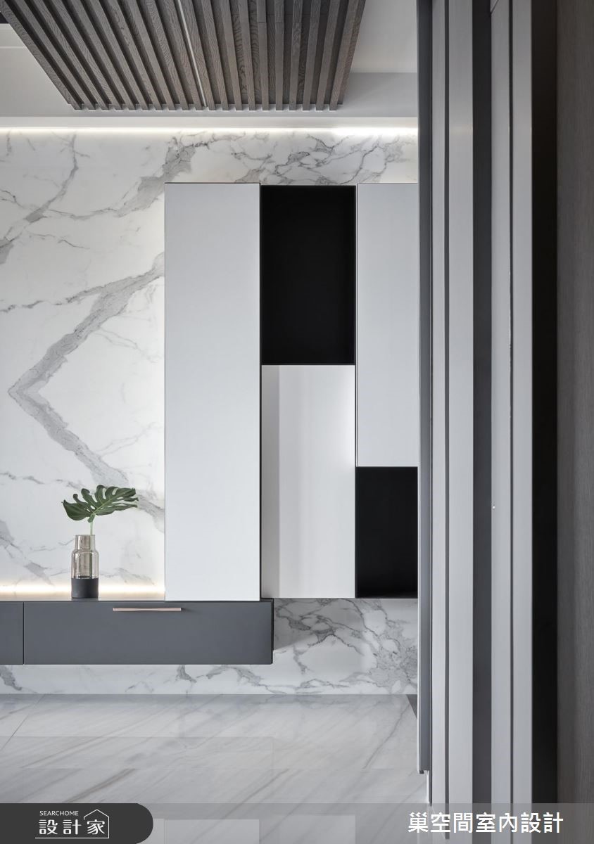 35坪新成屋(5年以下)＿現代風玄關案例圖片＿巢空間室內設計＿巢空間_04之11