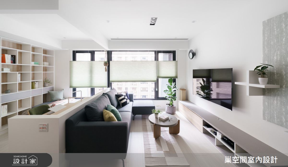 15坪新成屋(5年以下)＿北歐風客廳案例圖片＿巢空間室內設計＿巢空間_06之11