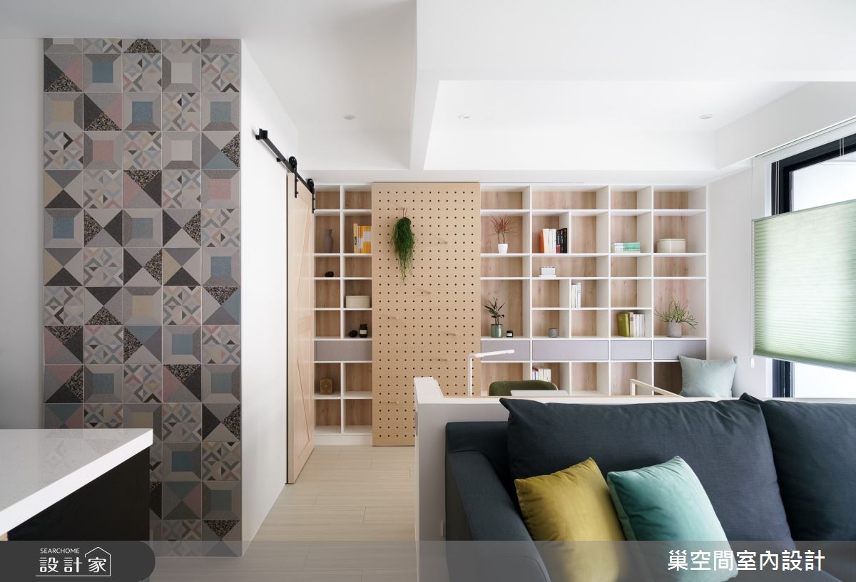 15坪新成屋(5年以下)＿北歐風客廳案例圖片＿巢空間室內設計＿巢空間_06之13