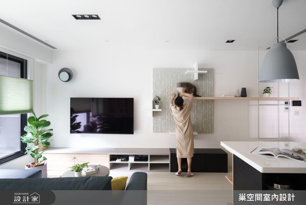 15坪新成屋(5年以下)＿北歐風客廳案例圖片＿巢空間室內設計＿巢空間_06之9