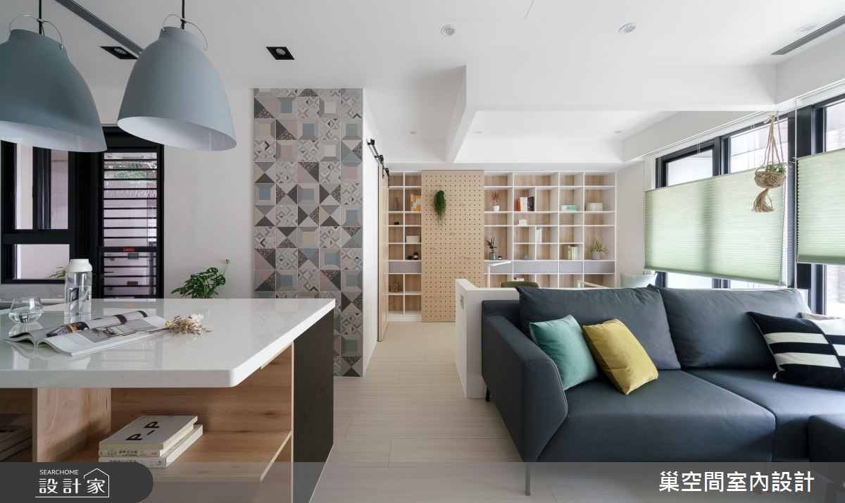 15坪新成屋(5年以下)＿北歐風客廳案例圖片＿巢空間室內設計＿巢空間_06之12