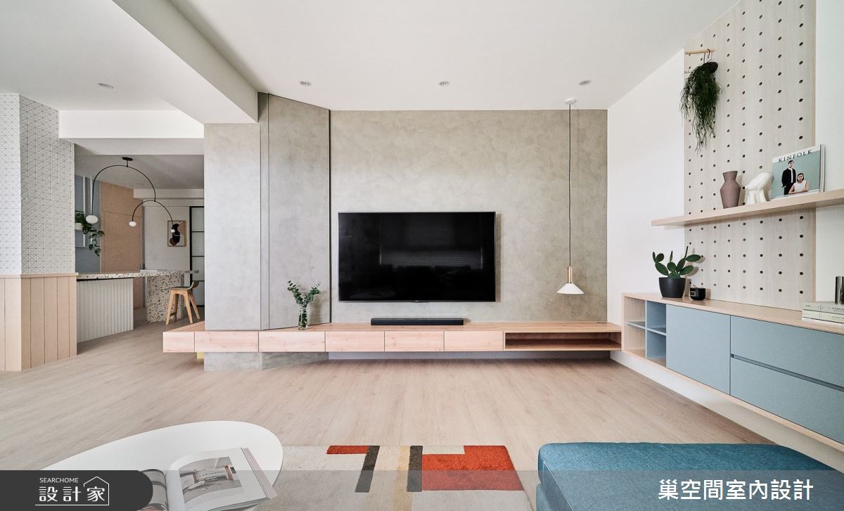 40坪新成屋(5年以下)＿北歐風客廳案例圖片＿巢空間室內設計＿巢空間_07之1