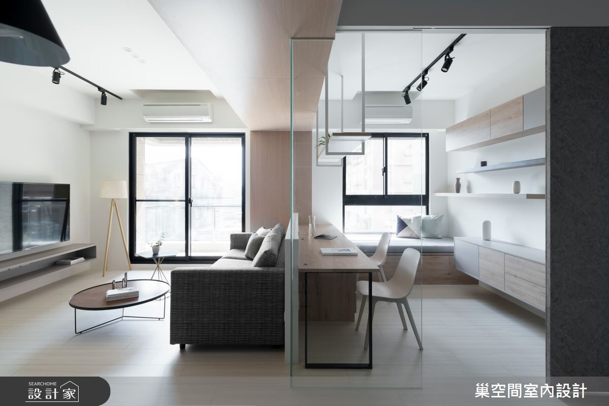 28坪新成屋(5年以下)＿北歐風客廳書房臥榻案例圖片＿巢空間室內設計＿巢空間_08之13