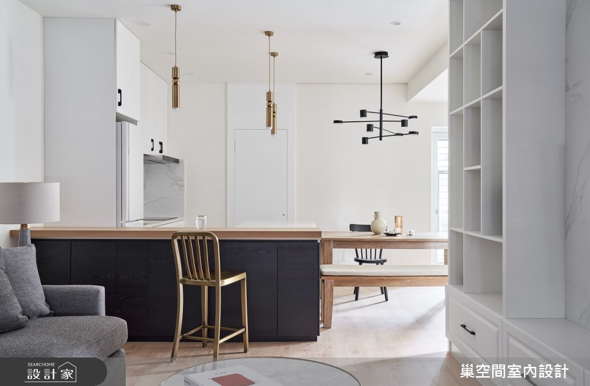 28坪老屋(16~30年)＿美式風吧檯案例圖片＿巢空間室內設計＿巢空間_09之8