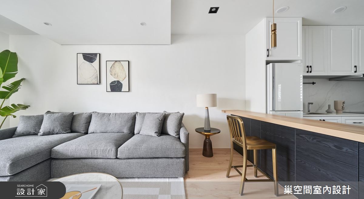 28坪老屋(16~30年)＿美式風客廳吧檯案例圖片＿巢空間室內設計＿巢空間_09之6