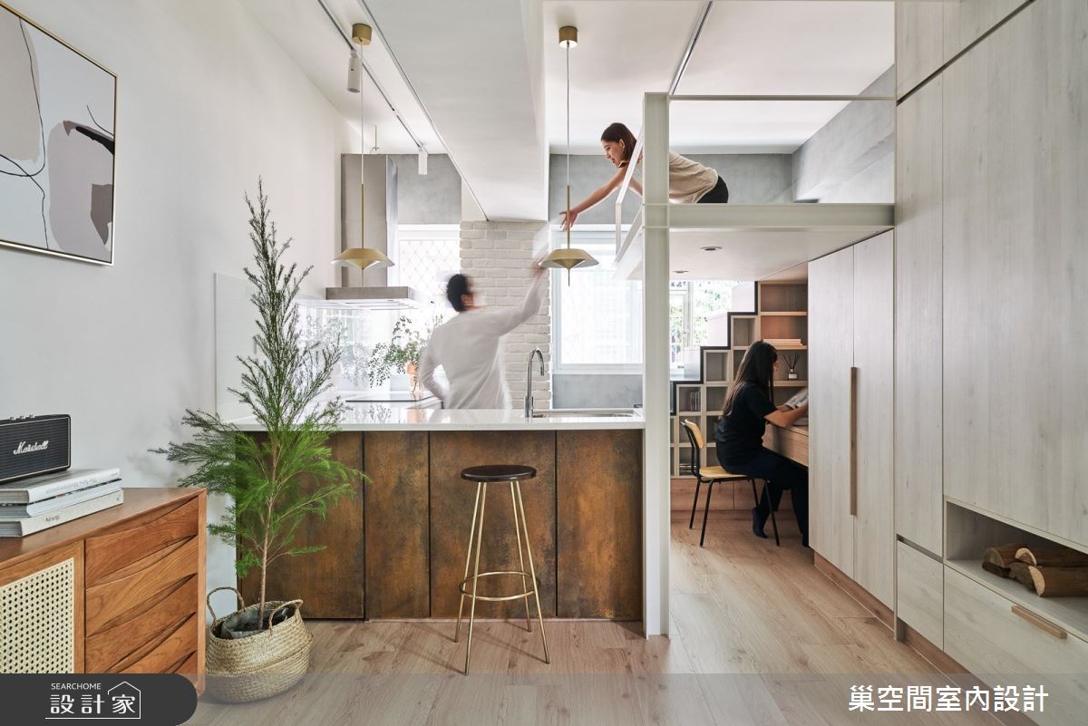 7坪老屋(16~30年)＿北歐風吧檯案例圖片＿巢空間室內設計＿巢空間_10之9