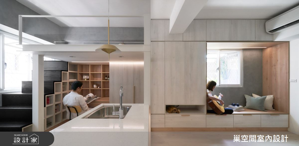 7坪老屋(16~30年)＿北歐風吧檯案例圖片＿巢空間室內設計＿巢空間_10之6