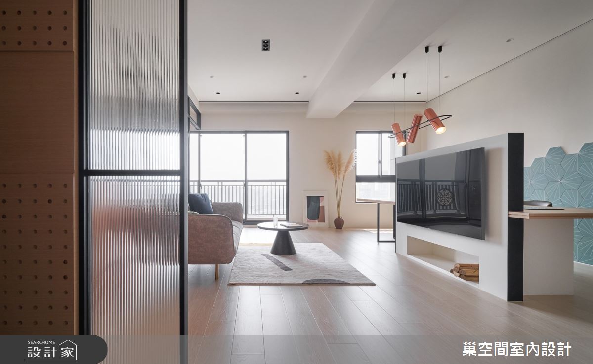 36坪新成屋(5年以下)＿北歐風客廳案例圖片＿巢空間室內設計＿巢空間_11之4
