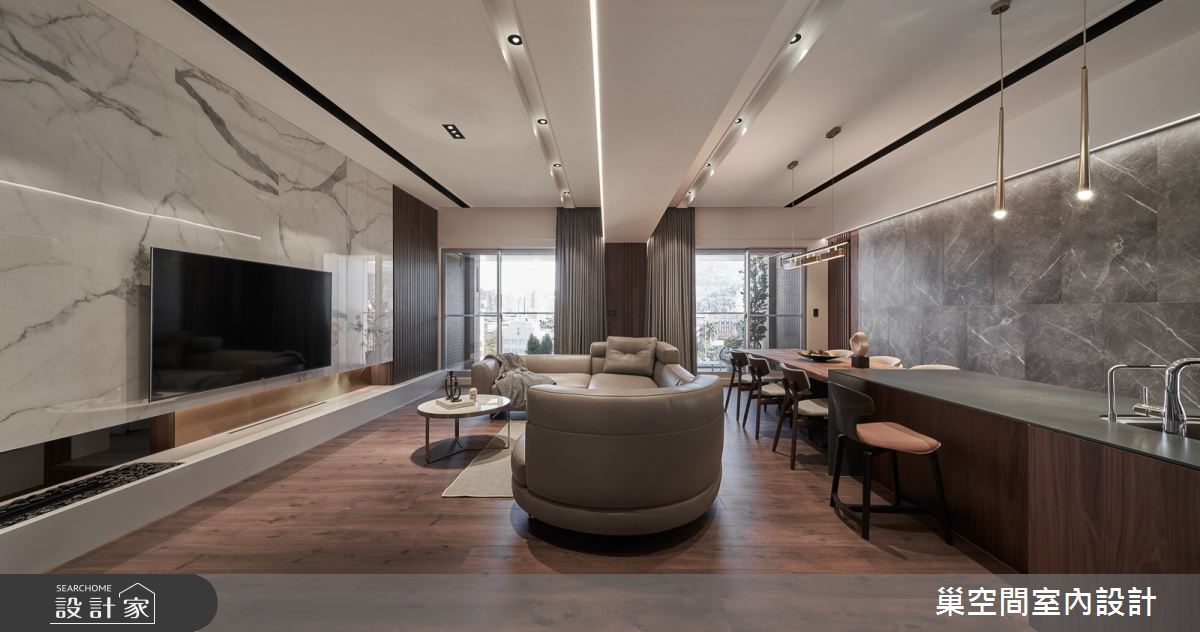55坪新成屋(5年以下)＿現代風客廳案例圖片＿巢空間室內設計＿巢空間_12之14