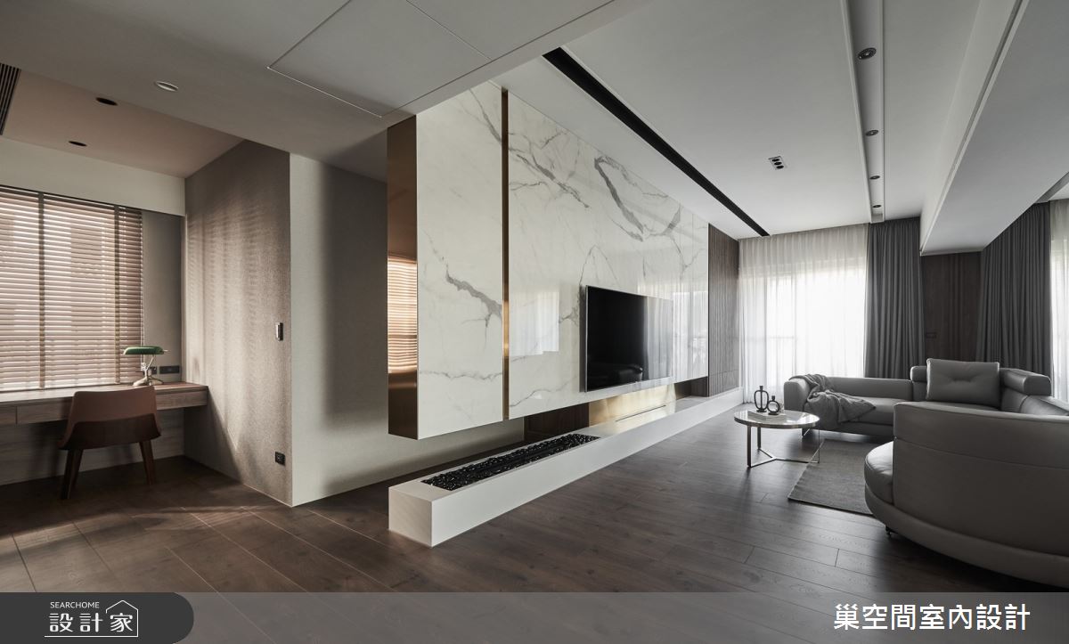 55坪新成屋(5年以下)＿現代風客廳案例圖片＿巢空間室內設計＿巢空間_12之7