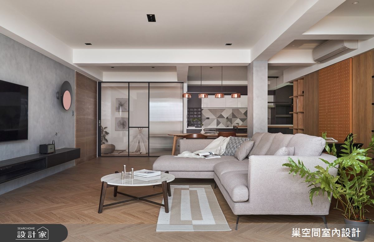 43坪老屋(16~30年)＿休閒風客廳案例圖片＿巢空間室內設計＿巢空間_13之16