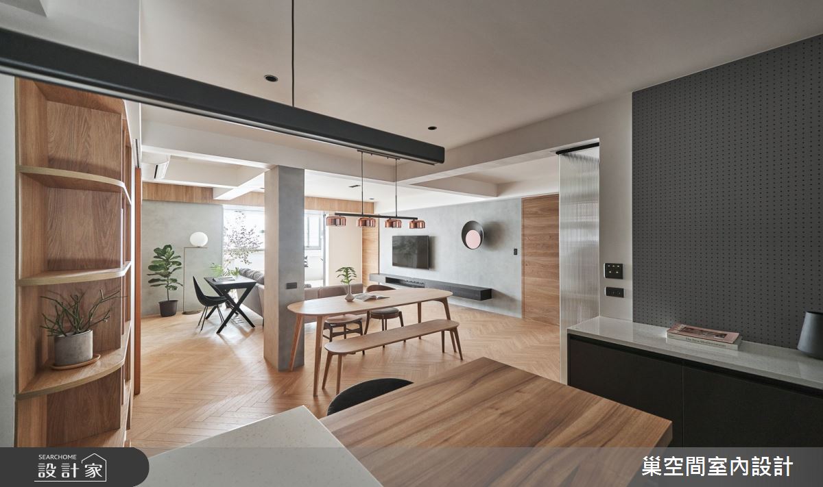 43坪老屋(16~30年)＿休閒風客廳餐廳廚房案例圖片＿巢空間室內設計＿巢空間_13之27