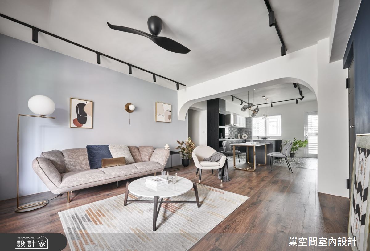 35坪老屋(31~40年)＿現代風客廳餐廳廚房吧檯案例圖片＿巢空間室內設計＿巢空間_14Bon Appétit之5847