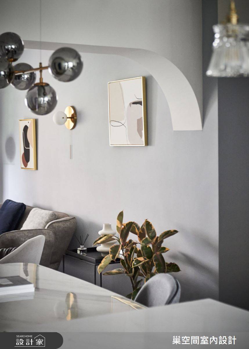 35坪老屋(31~40年)＿現代風客廳案例圖片＿巢空間室內設計＿巢空間_14Bon Appétit之5