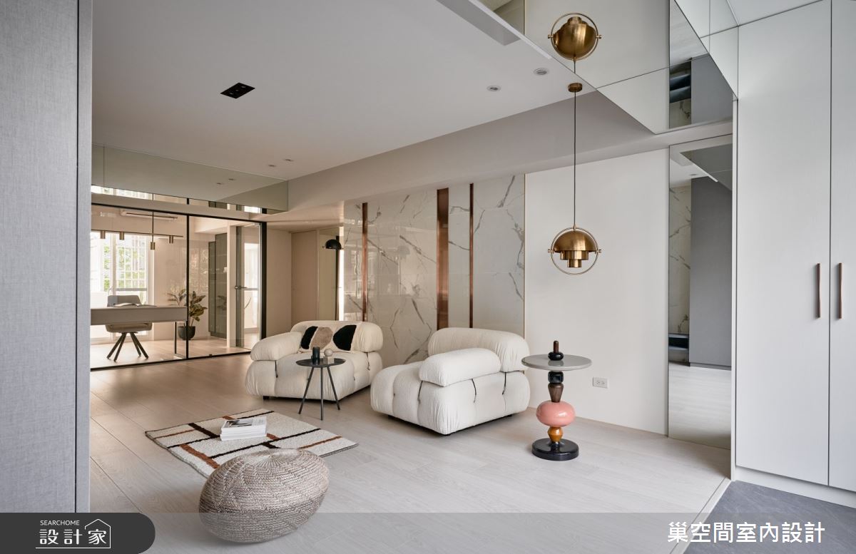 30坪老屋(31~40年)＿現代風客廳案例圖片＿巢空間室內設計＿巢空間_15對映 Antipode之5