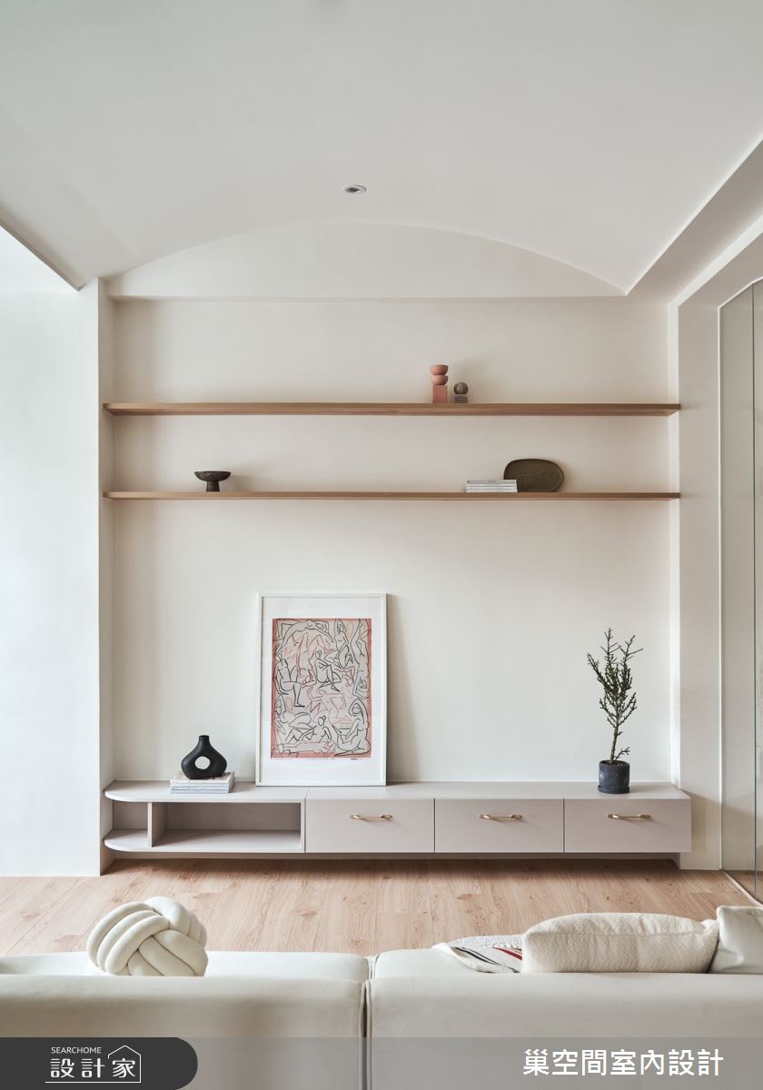 25坪中古屋(5~15年)＿北歐風客廳案例圖片＿巢空間室內設計＿巢空間_16Free Form 釋放之6