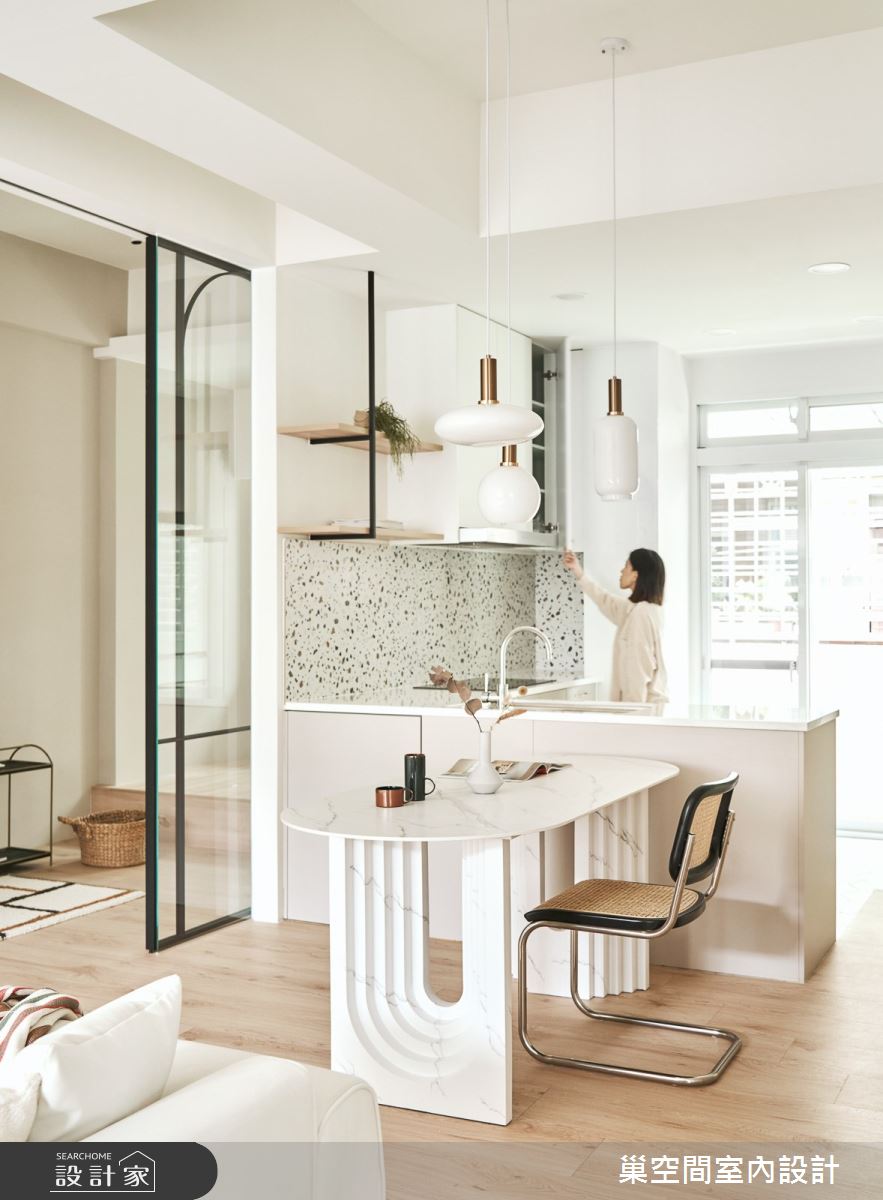 25坪中古屋(5~15年)＿北歐風餐廳案例圖片＿巢空間室內設計＿巢空間_16Free Form 釋放之18