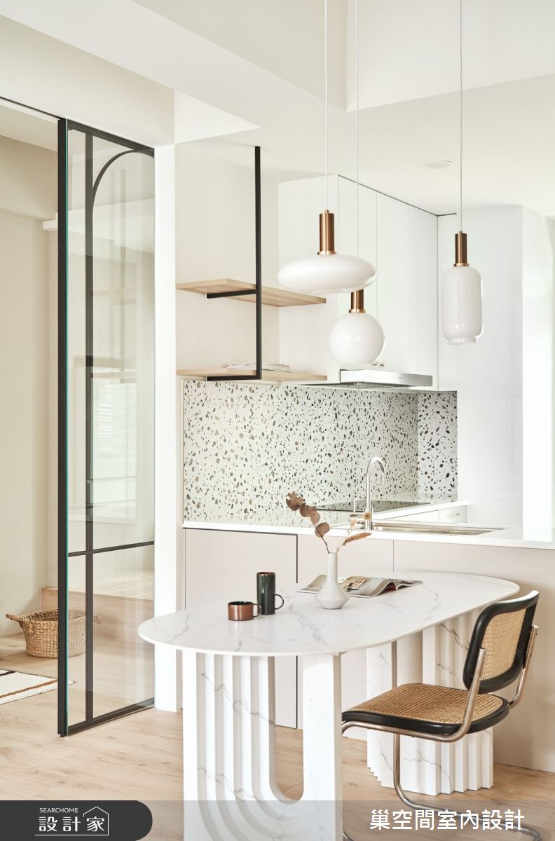 25坪中古屋(5~15年)＿北歐風餐廳案例圖片＿巢空間室內設計＿巢空間_16Free Form 釋放之17
