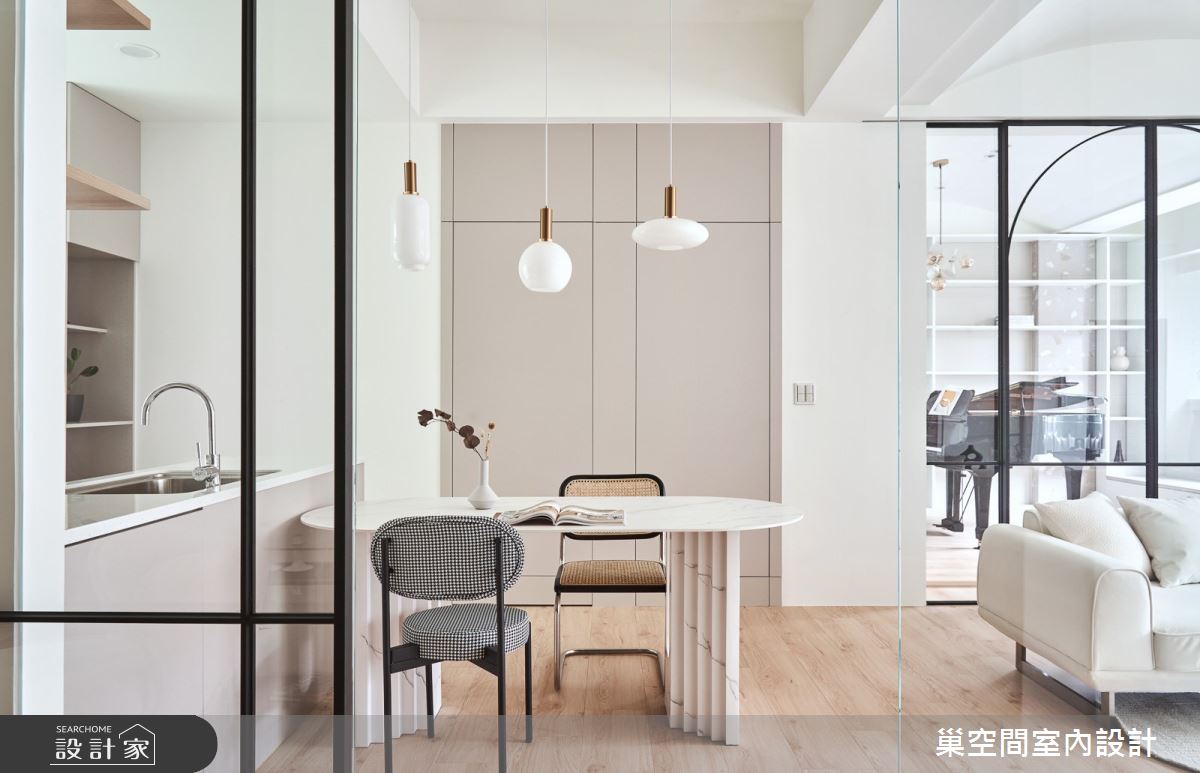 25坪中古屋(5~15年)＿北歐風餐廳案例圖片＿巢空間室內設計＿巢空間_16Free Form 釋放之20