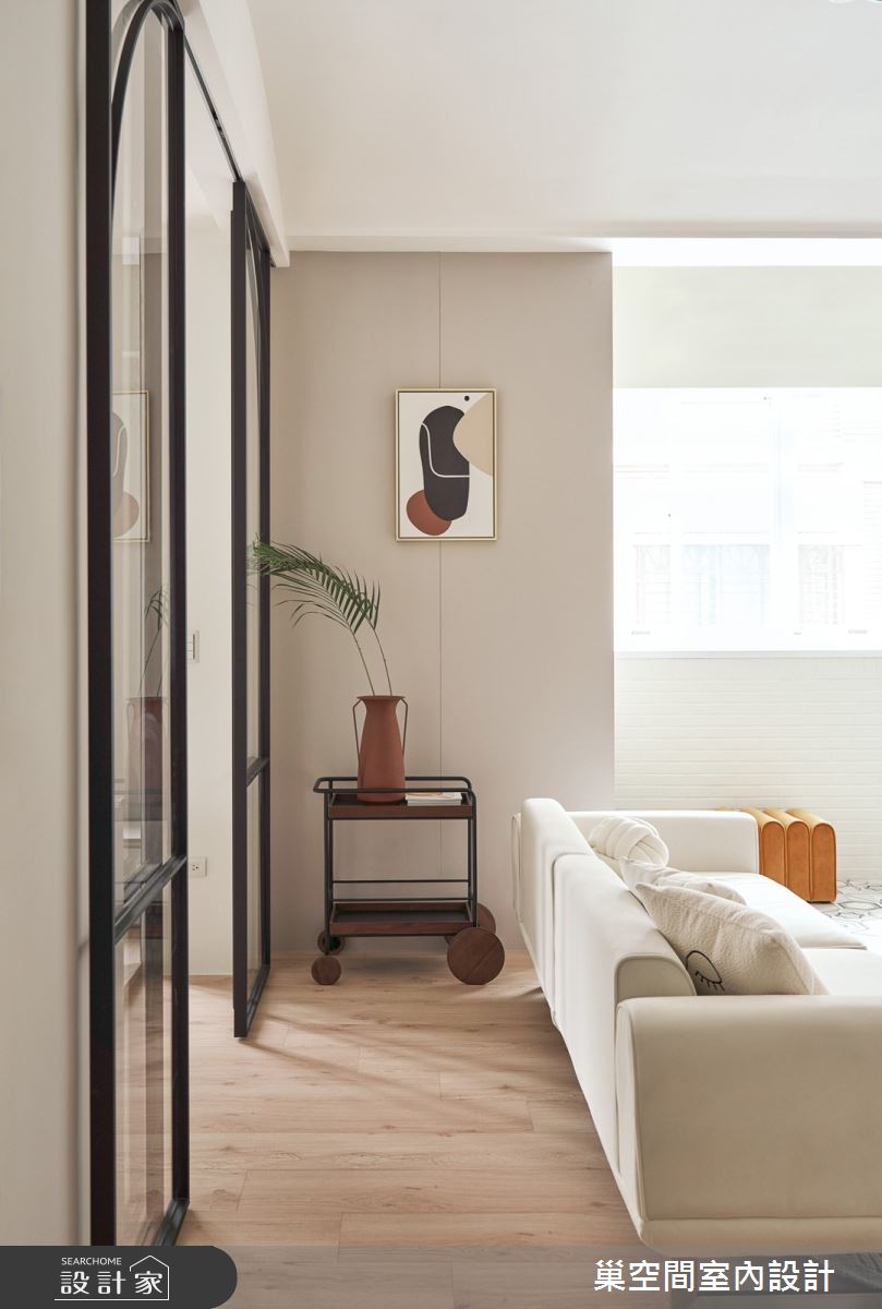 25坪中古屋(5~15年)＿北歐風客廳案例圖片＿巢空間室內設計＿巢空間_16Free Form 釋放之21