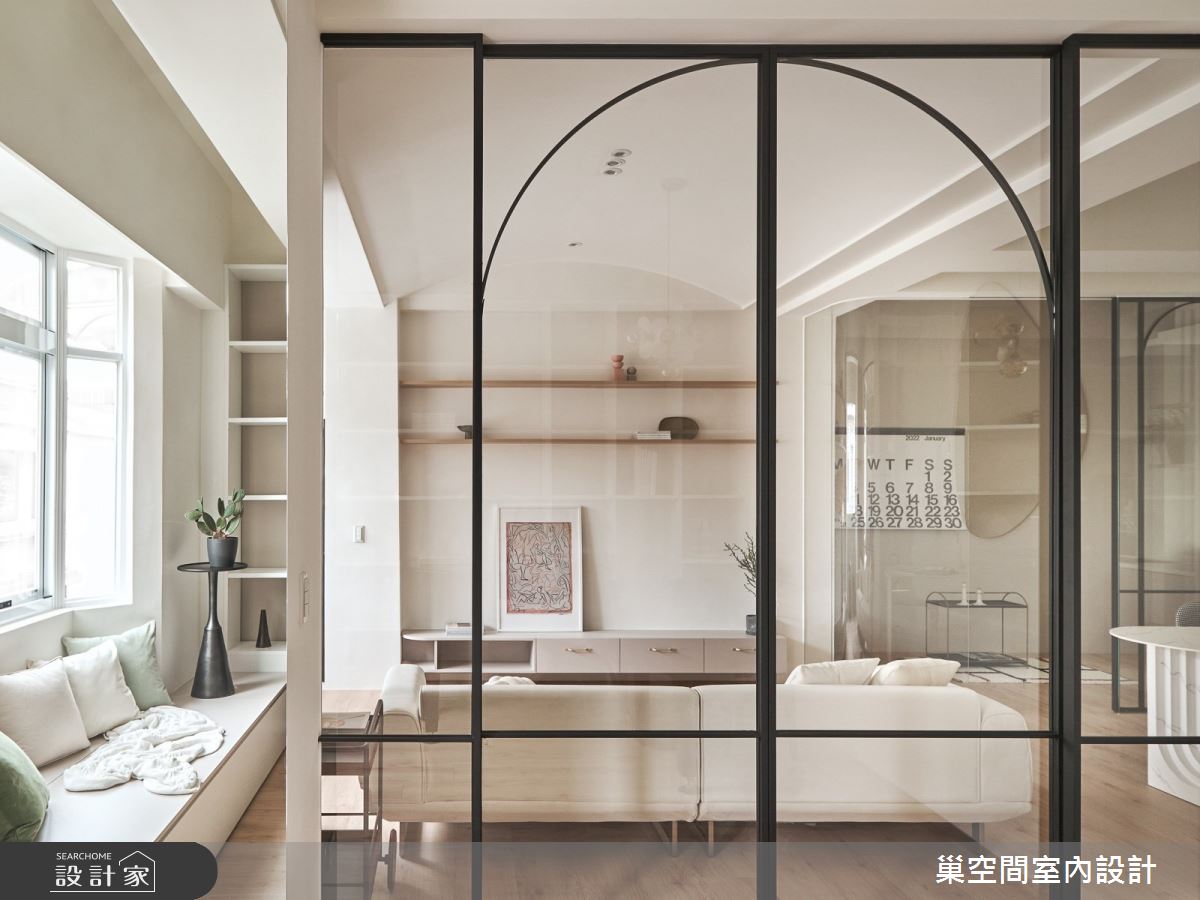 25坪中古屋(5~15年)＿北歐風客廳案例圖片＿巢空間室內設計＿巢空間_16Free Form 釋放之28