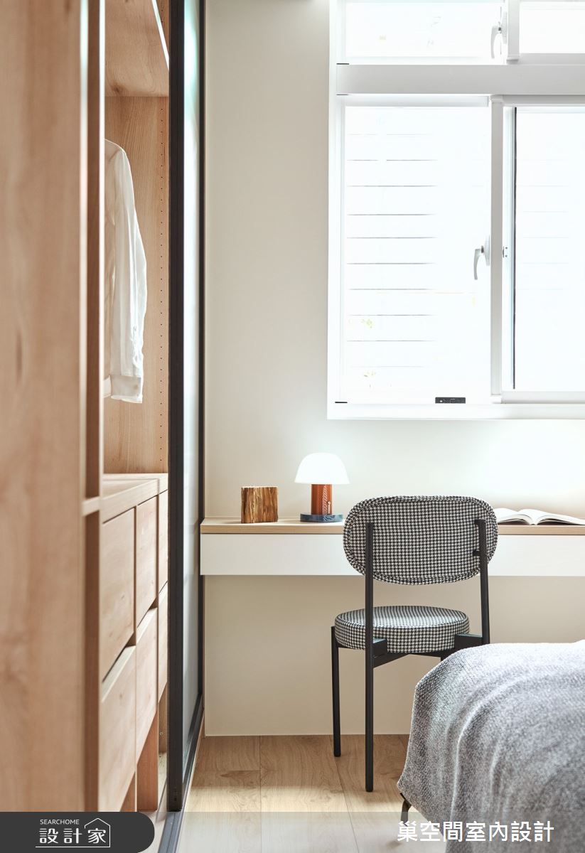 25坪中古屋(5~15年)＿北歐風臥室案例圖片＿巢空間室內設計＿巢空間_16Free Form 釋放之31