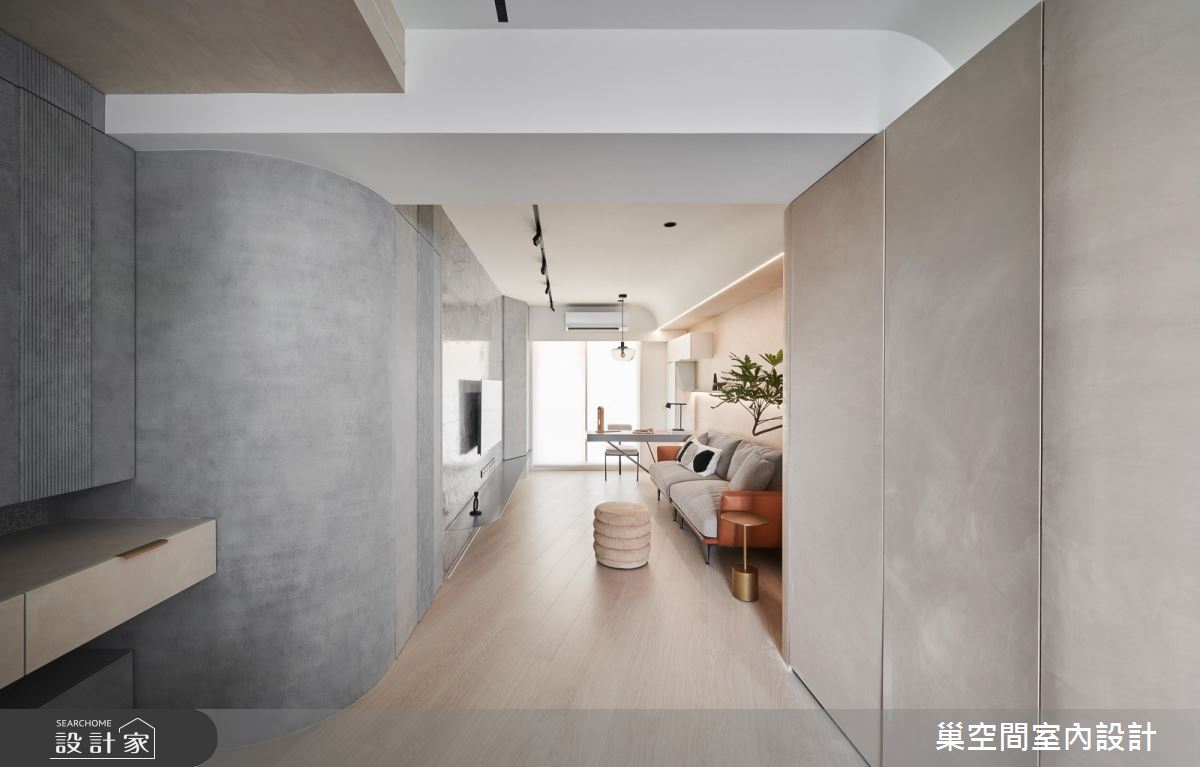 19坪新成屋(5年以下)＿現代風玄關案例圖片＿巢空間室內設計＿巢空間_17Caché 隱之4
