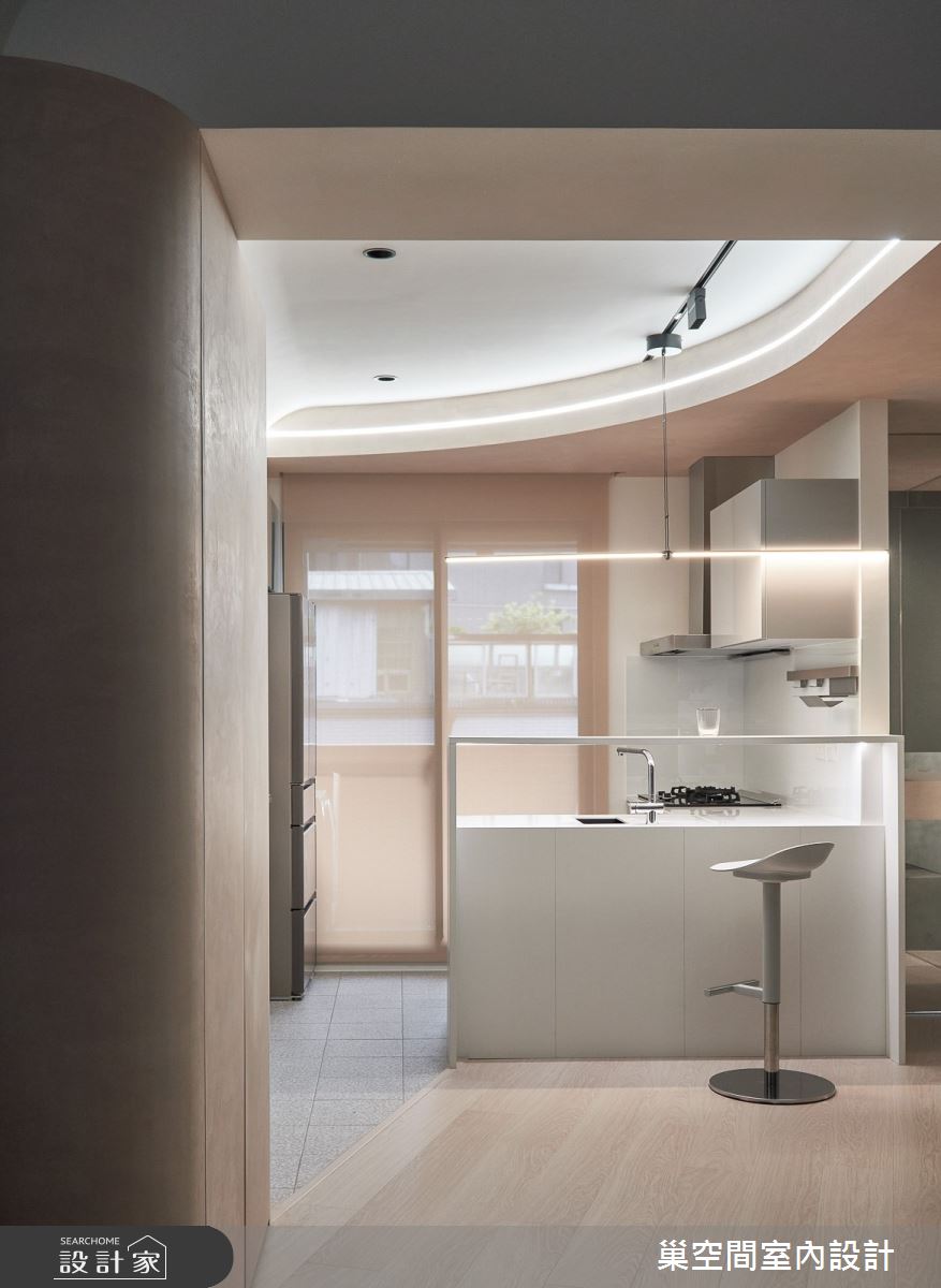 19坪新成屋(5年以下)＿現代風廚房案例圖片＿巢空間室內設計＿巢空間_17Caché 隱之24