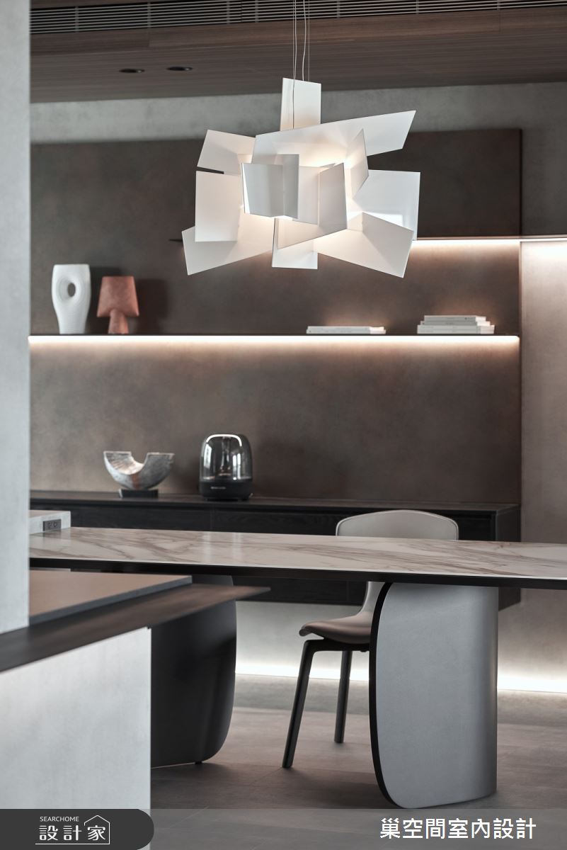 70坪中古屋(5~15年)＿現代風餐廳案例圖片＿巢空間室內設計＿巢空間_21初生 Riverside Abode之2