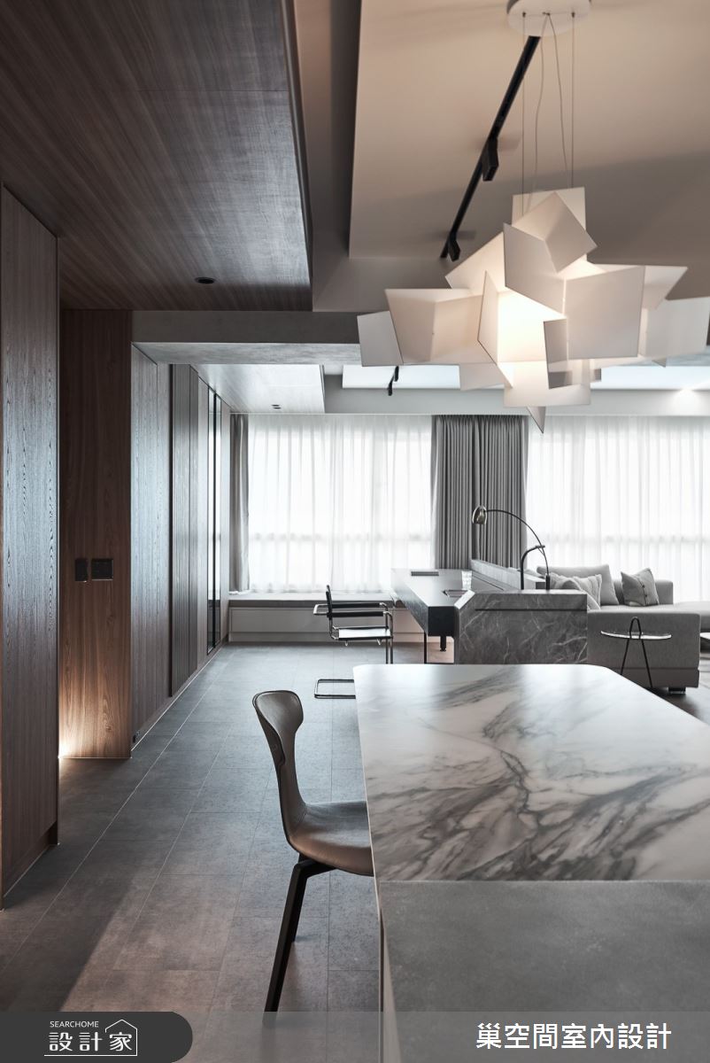 70坪中古屋(5~15年)＿現代風餐廳案例圖片＿巢空間室內設計＿巢空間_21初生 Riverside Abode之25