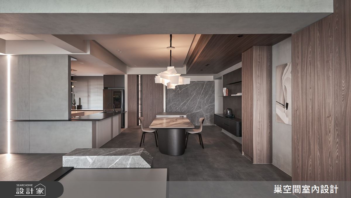 70坪中古屋(5~15年)＿現代風餐廳案例圖片＿巢空間室內設計＿巢空間_21初生 Riverside Abode之19