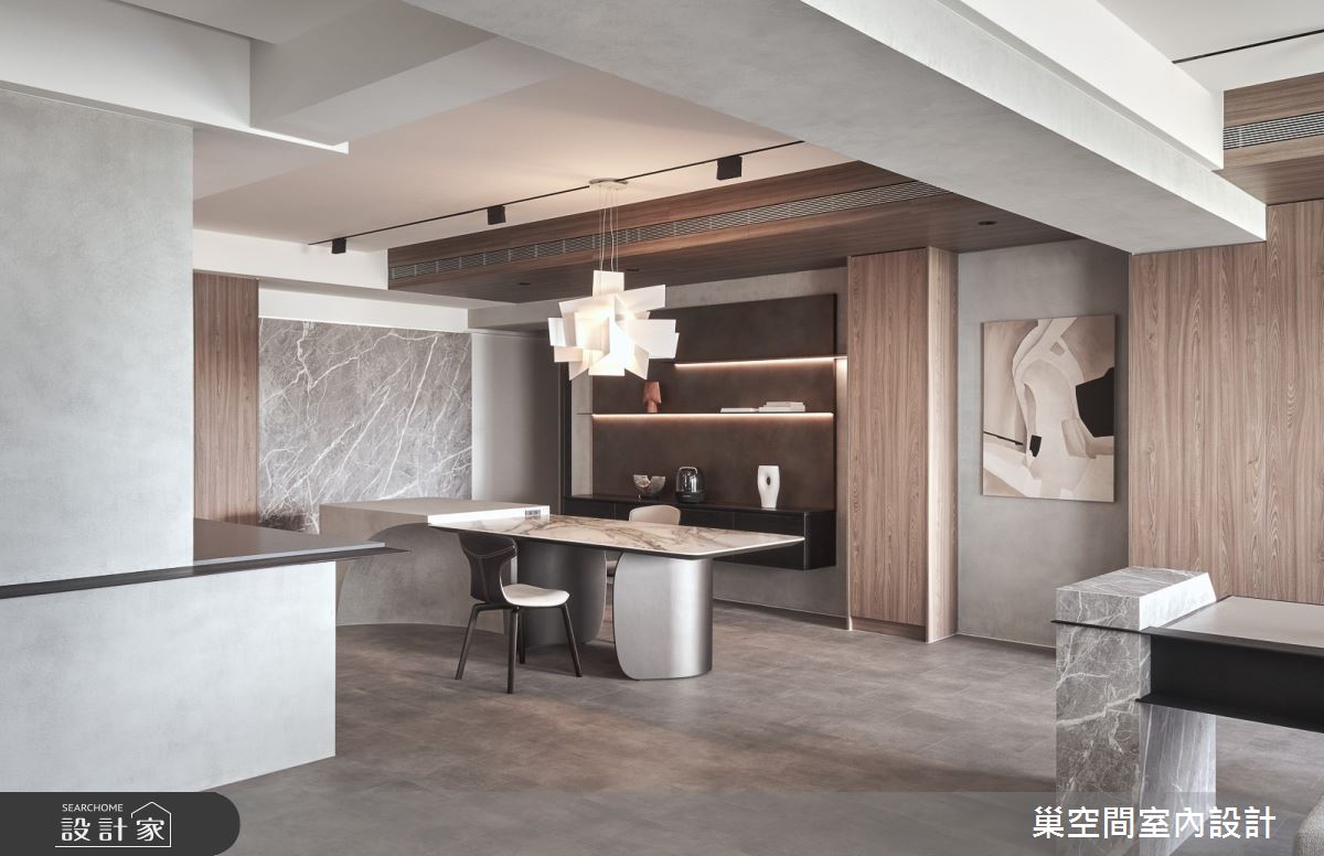 70坪中古屋(5~15年)＿現代風餐廳案例圖片＿巢空間室內設計＿巢空間_21初生 Riverside Abode之30