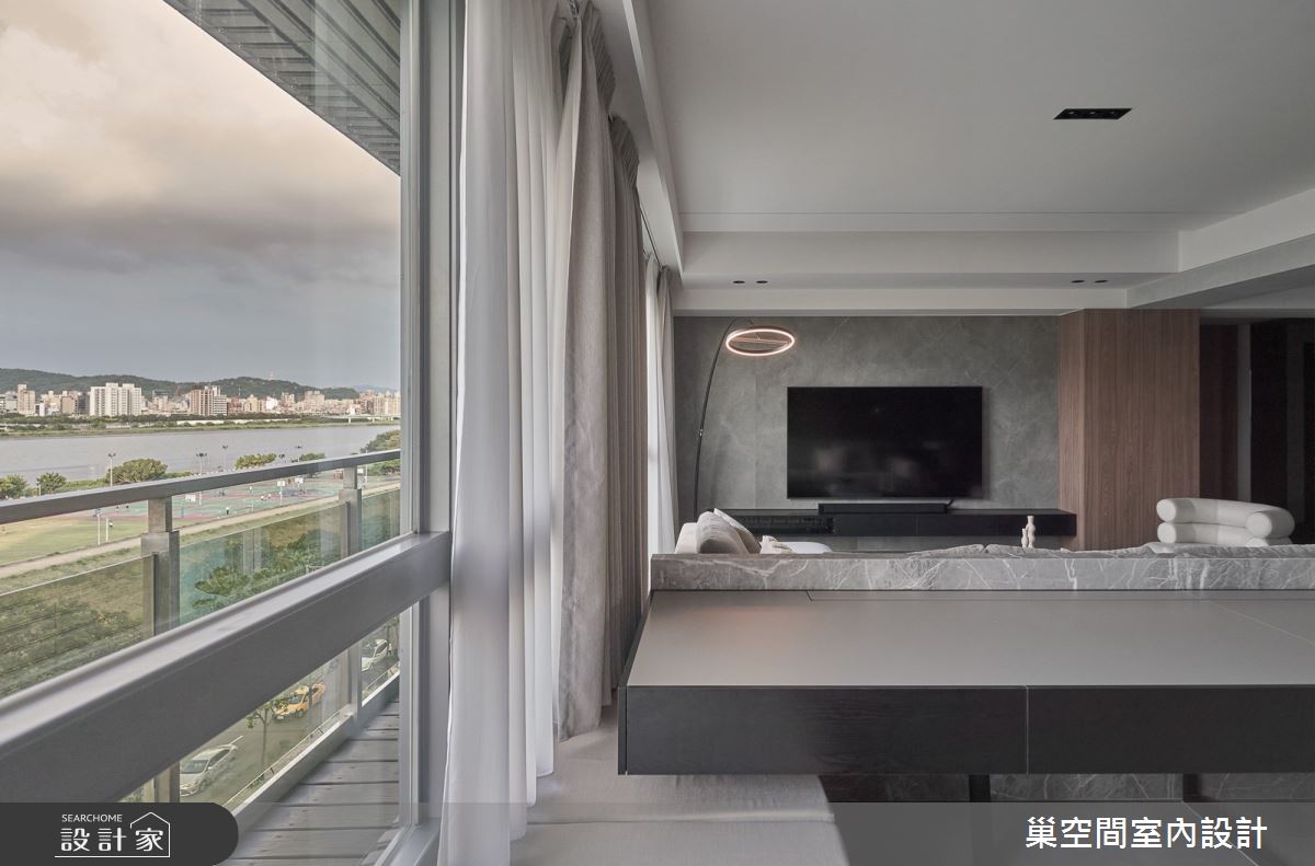 70坪中古屋(5~15年)＿現代風客廳案例圖片＿巢空間室內設計＿巢空間_21初生 Riverside Abode之15