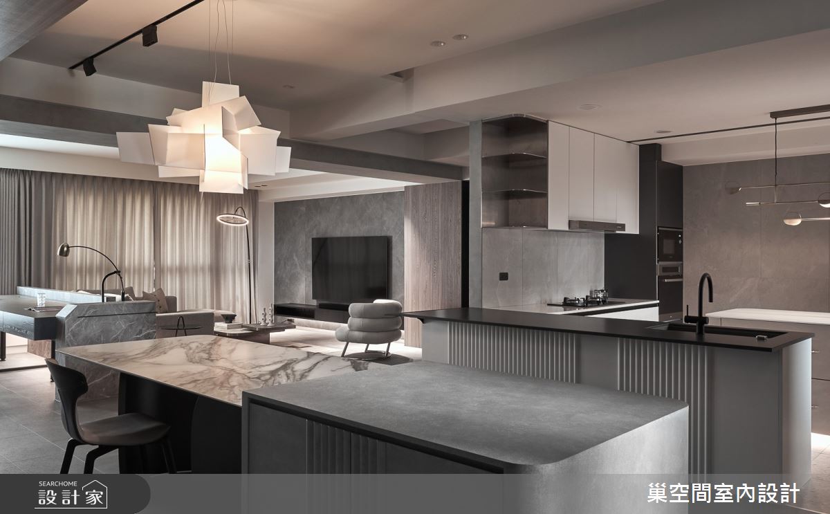 70坪中古屋(5~15年)＿現代風餐廳廚房案例圖片＿巢空間室內設計＿巢空間_21初生 Riverside Abode之36