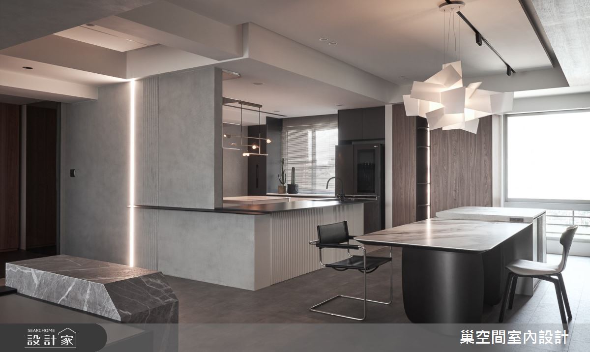 70坪中古屋(5~15年)＿現代風餐廳廚房案例圖片＿巢空間室內設計＿巢空間_21初生 Riverside Abode之32