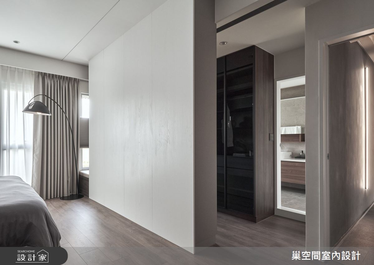 70坪中古屋(5~15年)＿現代風臥室更衣間浴室案例圖片＿巢空間室內設計＿巢空間_21初生 Riverside Abode之49