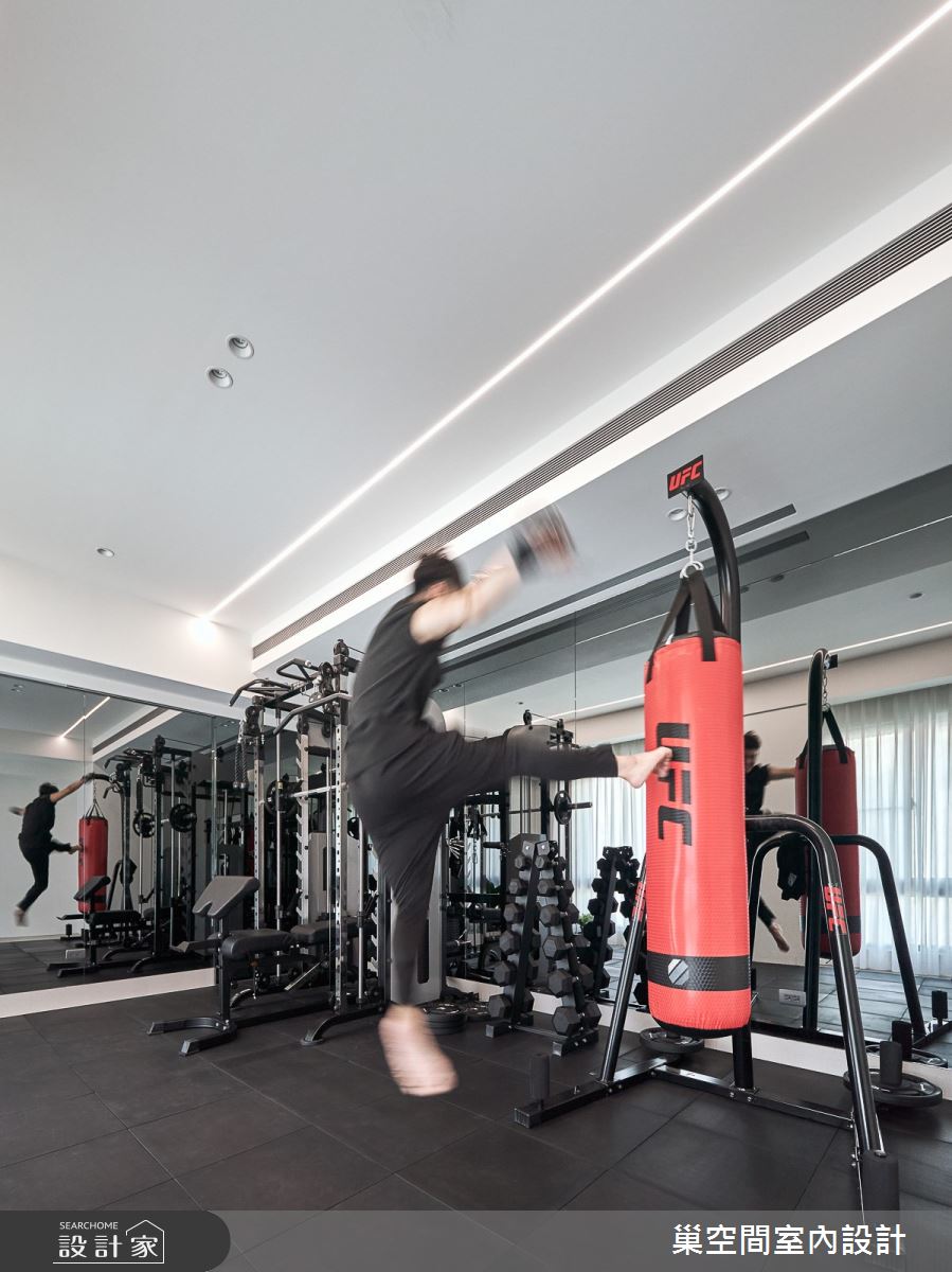 70坪中古屋(5~15年)＿現代風家庭健身房案例圖片＿巢空間室內設計＿巢空間_21初生 Riverside Abode之52