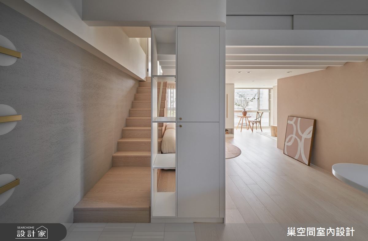 12坪中古屋(5~15年)＿混搭風客廳樓梯案例圖片＿巢空間室內設計＿巢空間_22Duet Apartment 浮光屋之29