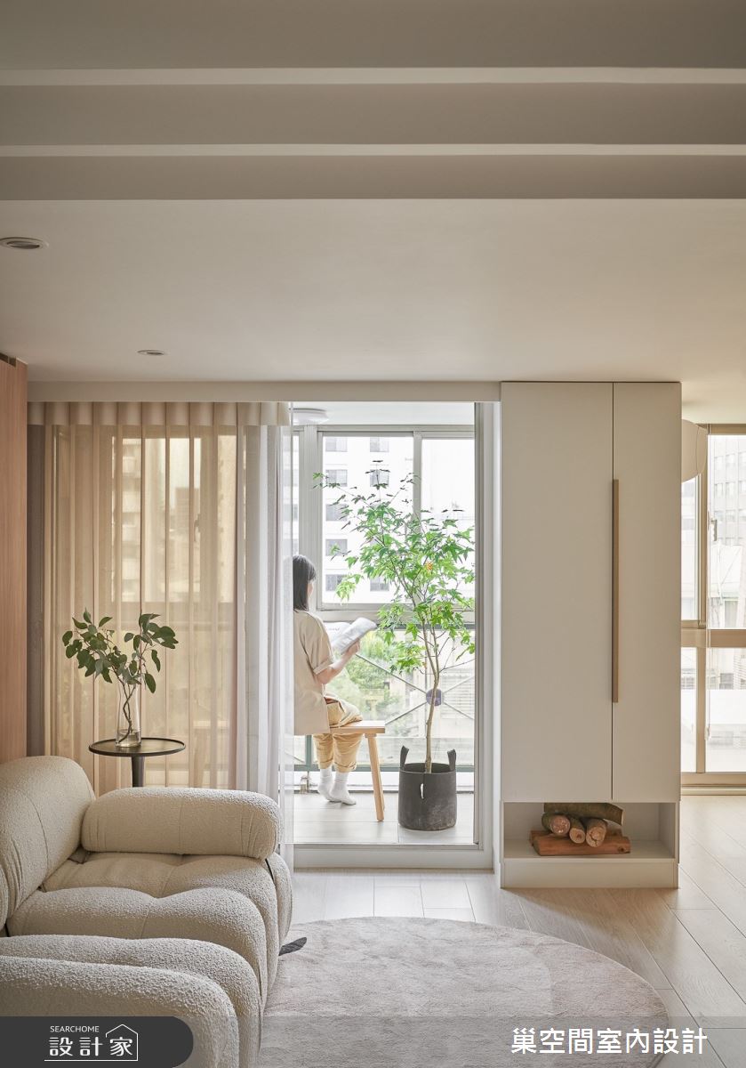 12坪中古屋(5~15年)＿混搭風客廳陽台案例圖片＿巢空間室內設計＿巢空間_22Duet Apartment 浮光屋之3