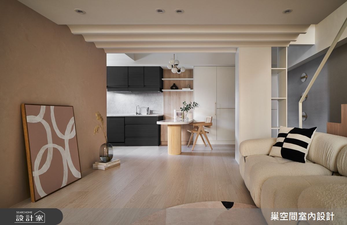 12坪中古屋(5~15年)＿混搭風客廳餐廳廚房案例圖片＿巢空間室內設計＿巢空間_22Duet Apartment 浮光屋之14