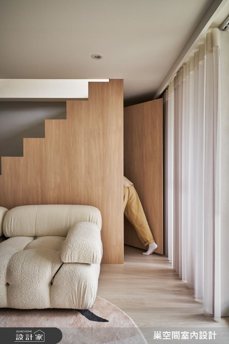 12坪中古屋(5~15年)＿混搭風客廳案例圖片＿巢空間室內設計＿巢空間_22Duet Apartment 浮光屋之22