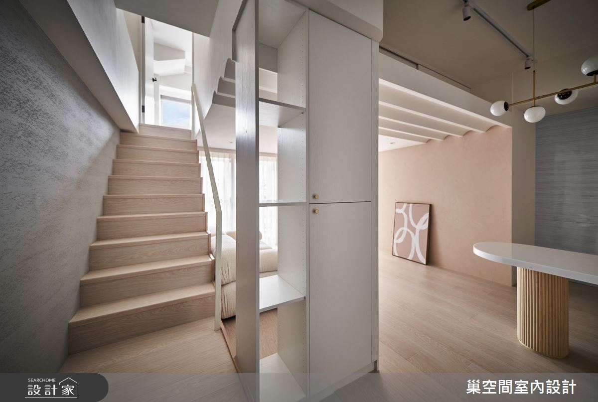 12坪中古屋(5~15年)＿混搭風客廳餐廳樓梯案例圖片＿巢空間室內設計＿巢空間_22Duet Apartment 浮光屋之30
