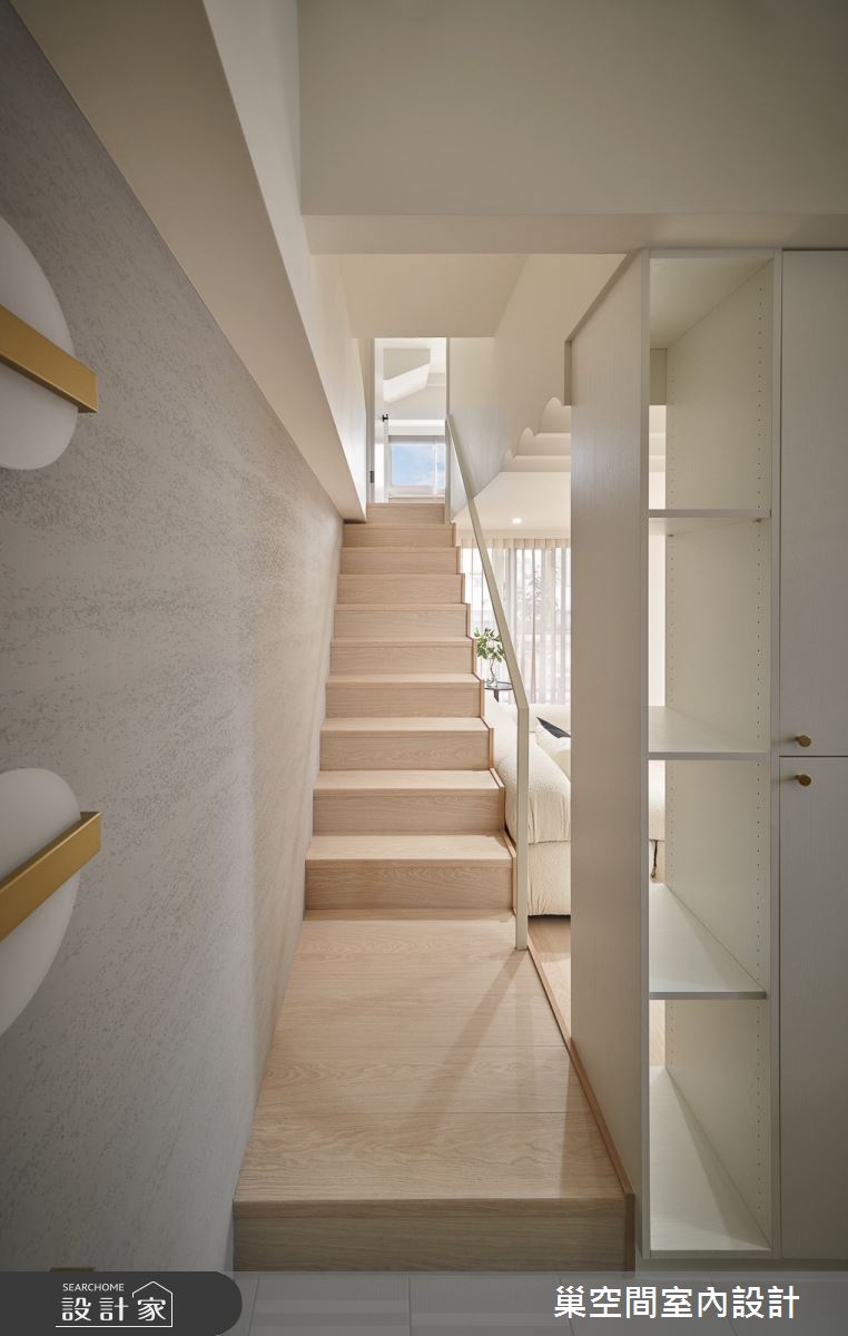 12坪中古屋(5~15年)＿混搭風樓梯案例圖片＿巢空間室內設計＿巢空間_22Duet Apartment 浮光屋之31