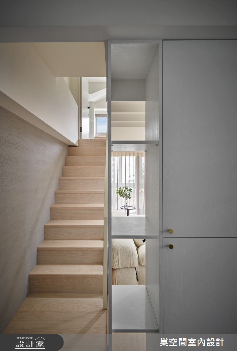 12坪中古屋(5~15年)＿混搭風樓梯案例圖片＿巢空間室內設計＿巢空間_22Duet Apartment 浮光屋之32