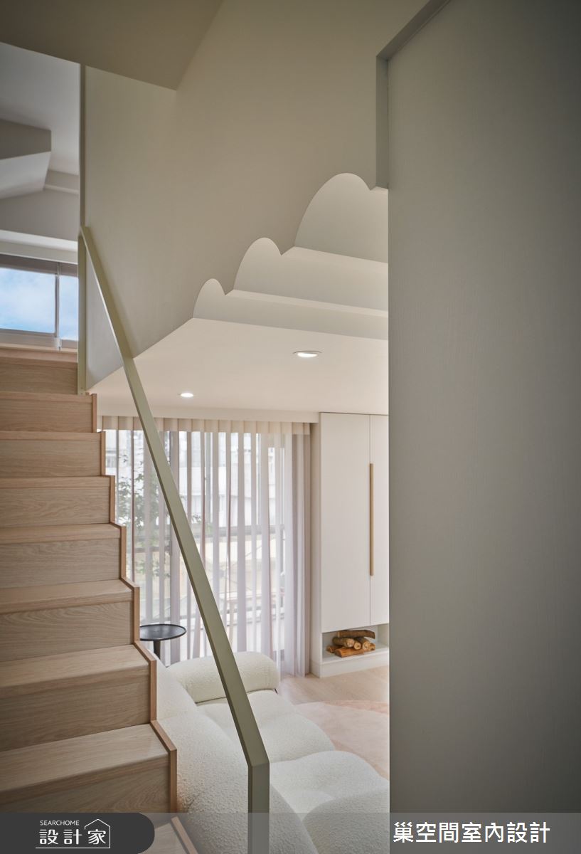 12坪中古屋(5~15年)＿混搭風樓梯案例圖片＿巢空間室內設計＿巢空間_22Duet Apartment 浮光屋之34