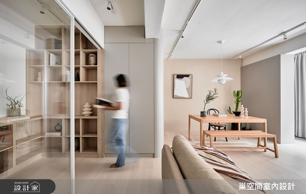 21坪老屋(16~30年)＿療癒風客廳餐廳案例圖片＿巢空間室內設計＿巢空間_23Find Alley 謐靜之7