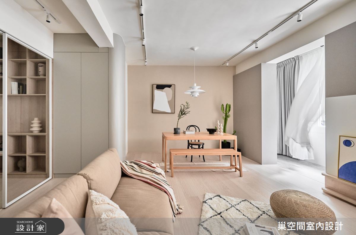 21坪老屋(16~30年)＿療癒風客廳餐廳案例圖片＿巢空間室內設計＿巢空間_23Find Alley 謐靜之6
