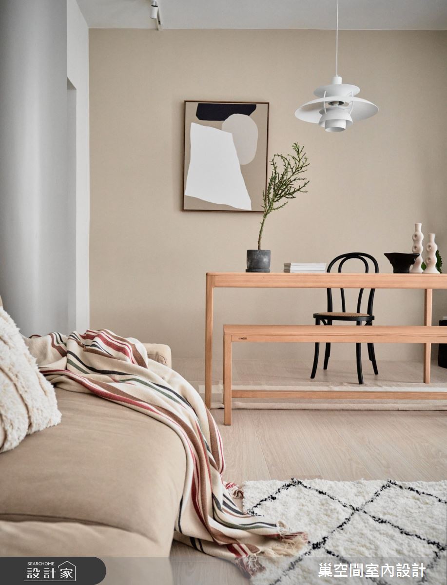 21坪老屋(16~30年)＿療癒風客廳餐廳案例圖片＿巢空間室內設計＿巢空間_23Find Alley 謐靜之8